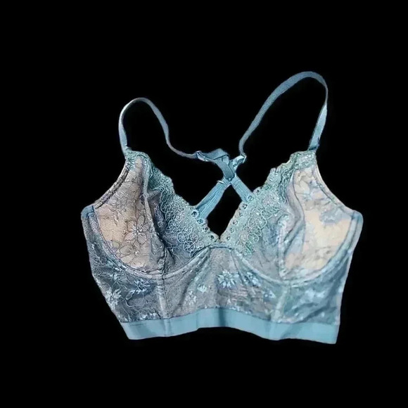 VICTORIA'S Secret teal Lace Bralette.  Size 34C - Picture 5 of 13